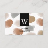 Moderne Elegante Earth Tones Wasserfarbe Beruflich Visitenkarte (Vorderseite)