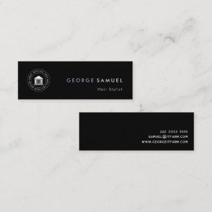Moderne elegante einfache benutzerdefinierte Gesch Mini Visitenkarte