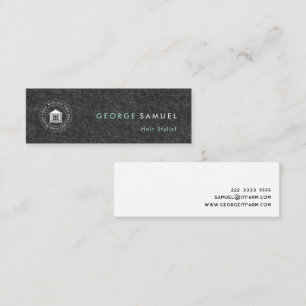 Moderne elegante einfache benutzerdefinierte Gesch Mini Visitenkarte