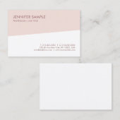 Moderne elegante einfache berufliche Trendy Visitenkarte (Vorne/Hinten)