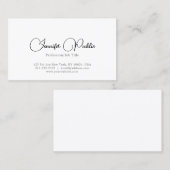 Moderne, elegante, einfache Berufliche Vorlage Visitenkarte (Vorne/Hinten)