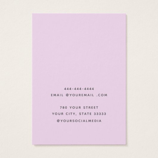 Moderne Elegante, einfache, blumengeschmückte Schm (Rückseite)