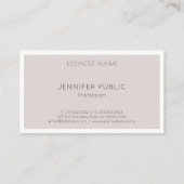 Moderne, elegante, einfache Design-Trend-Farbvorla Visitenkarte (Rückseite)