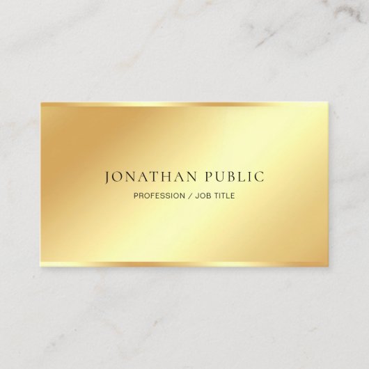 Moderne, elegante, einfache Designvorlage Beruflic Visitenkarte (Vorderseite)