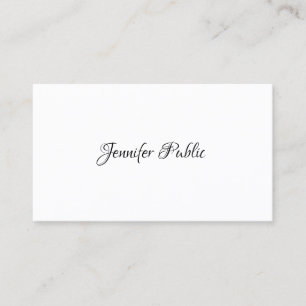 Moderne, elegante, einfache Designvorlage Beruflic Visitenkarte