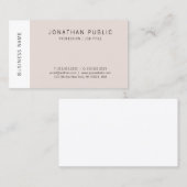 Moderne, elegante, einfache Designvorlage Visitenkarte (Vorne/Hinten)