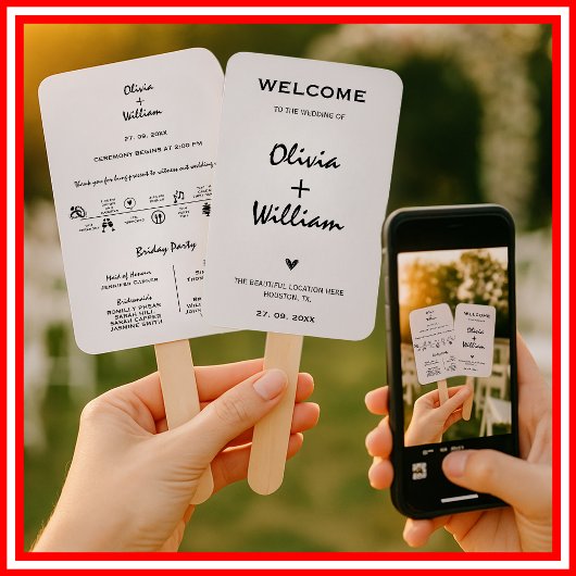 Moderne Elegante einfache Dienstehelichkeit Fächer