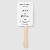 Moderne Elegante einfache Dienstehelichkeit Fächer (Vorderseite)