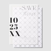 Moderne Elegante Einfache, fette Schrift Save the  Pergament Einladungen (Versetzt (Einladung))