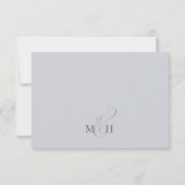 Moderne Elegante einfache Foliage Elfenbeinküche RSVP Karte (Rückseite)