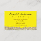 Moderne, elegante, einfache Glitterie Visitenkarte (Rückseite)