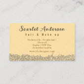 Moderne, elegante, einfache Glitterie Visitenkarte (Rückseite)