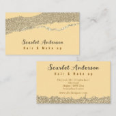 Moderne, elegante, einfache Glitterie Visitenkarte (Vorne/Hinten)