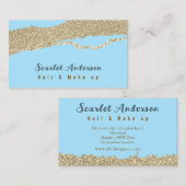 Moderne, elegante, einfache Glitterie Visitenkarte (Vorne/Hinten)