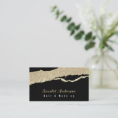 Moderne, elegante, einfache Glitterie Visitenkarte (Stehend Vorderseite)