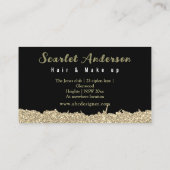 Moderne, elegante, einfache Glitterie Visitenkarte (Rückseite)