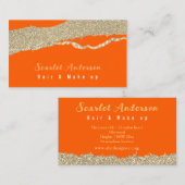 Moderne, elegante, einfache Glitterie Visitenkarte (Vorne/Hinten)