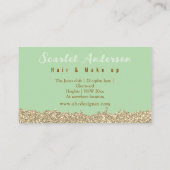 Moderne, elegante, einfache Glitterie Visitenkarte (Rückseite)