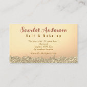 Moderne, elegante, einfache Glitterie Visitenkarte (Rückseite)