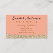 Moderne, elegante, einfache Glitterie Visitenkarte (Rückseite)