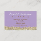 Moderne, elegante, einfache Glitterie Visitenkarte (Rückseite)