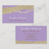 Moderne, elegante, einfache Glitterie Visitenkarte (Vorne/Hinten)