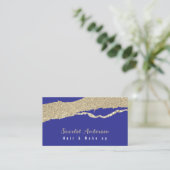 Moderne, elegante, einfache Glitterie Visitenkarte (Stehend Vorderseite)