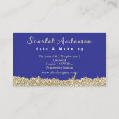 Moderne, elegante, einfache Glitterie Visitenkarte (Rückseite)