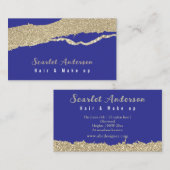 Moderne, elegante, einfache Glitterie Visitenkarte (Vorne/Hinten)