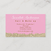 Moderne, elegante, einfache Glitterie Visitenkarte (Rückseite)