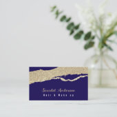 Moderne, elegante, einfache Glitterie Visitenkarte (Stehend Vorderseite)