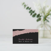 Moderne, elegante, einfache Glitterie Visitenkarte (Stehend Vorderseite)