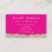 Moderne, elegante, einfache Glitterie Visitenkarte (Rückseite)