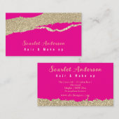 Moderne, elegante, einfache Glitterie Visitenkarte (Vorne/Hinten)