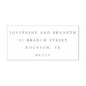 Moderne Elegante einfache Hochzeit Permastempel (Design)