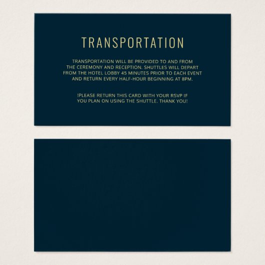 Moderne, elegante Einfache Hochzeitskarte (Vorne & Hinten)