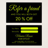 Moderne elegante, einfache Karten für Chartreuse (Vorne & Hinten)