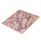 Moderne Elegante, einfache Marmorplatte Rosa Fliese (Seite)