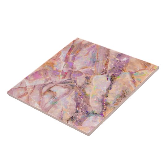 Moderne Elegante, einfache Marmorplatte Rosa Fliese (Seite)