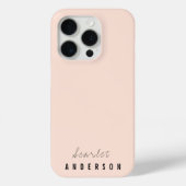 Moderne, elegante, einfache Pastellfarben Case-Mate iPhone Hülle (Rückseite)