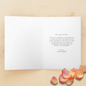 Moderne Elegante einfache Portrait-Foto Hochzeit Dankeskarte