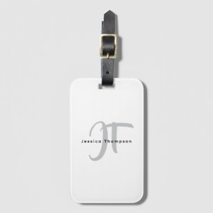 Moderne elegante einfache professionelle Monogramm Gepäckanhänger