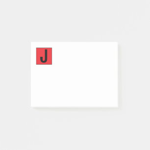 Moderne elegante einfache professionelle Monogramm Post-it Klebezettel