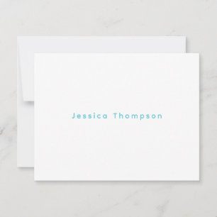 Moderne Elegante Einfache Professionelle Name Mitteilungskarte