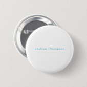 Moderne elegante einfache professionelle Namen Button (Vorne & Hinten)