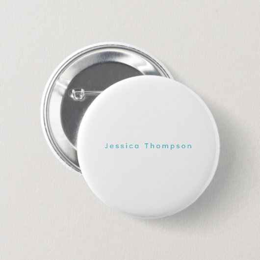 Moderne elegante einfache professionelle Namen Button (Vorne & Hinten)