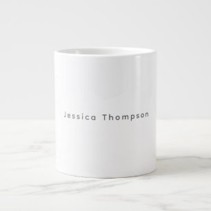 Moderne elegante einfache professionelle Namen Jumbo-Tasse