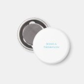 Moderne elegante einfache professionelle Namen Magnet (Vorderseite/Rückseite)