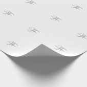 Moderne elegante einfache professionelle Namensini Geschenkpapier (Ecke)