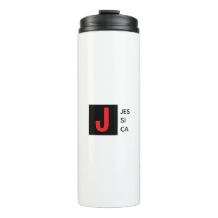 Moderne elegante einfache professionelle Namensmon Thermosbecher